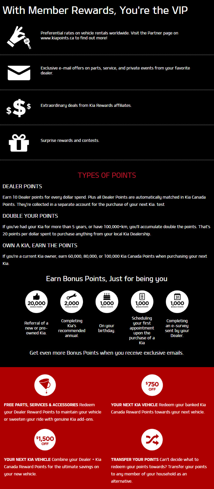 Lethbridge Kia Member Rewards Program